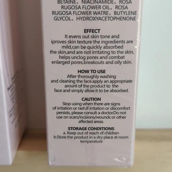 4 Pack Bundle Nicotinamide Rose Essence Toner - Picture 5 of 6